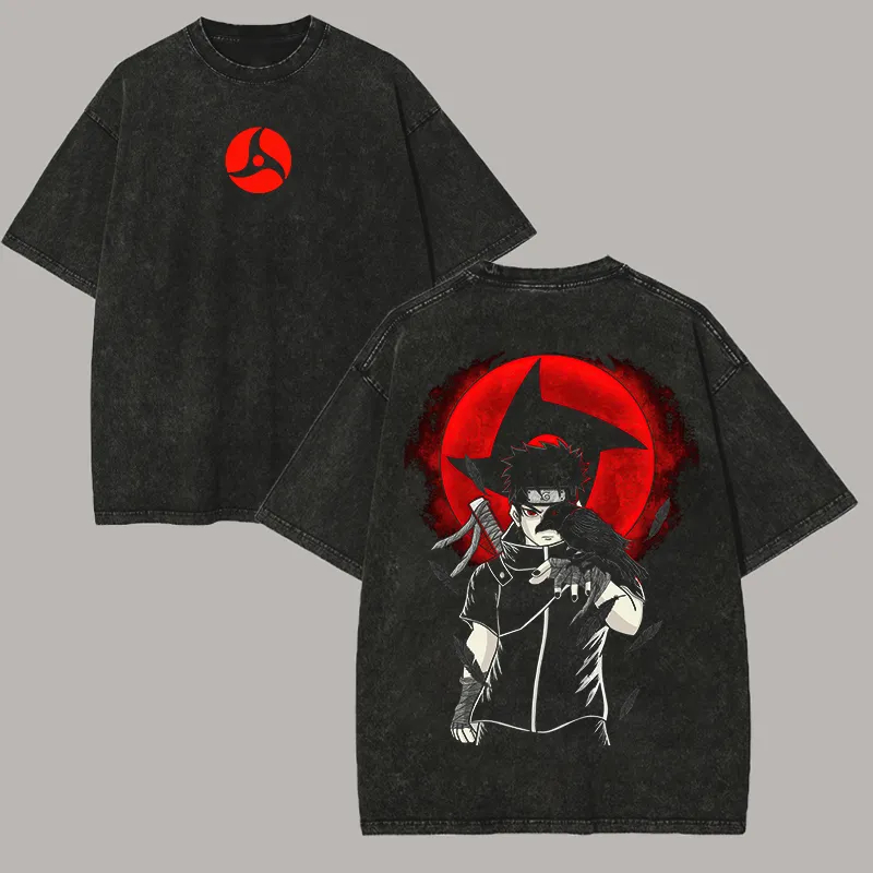 나루토 시스이 우치하 티셔츠, 망게코 센가인, 빈티지  - Acid Wash Vintage Graphic T Shirt 리뷰 및 가격