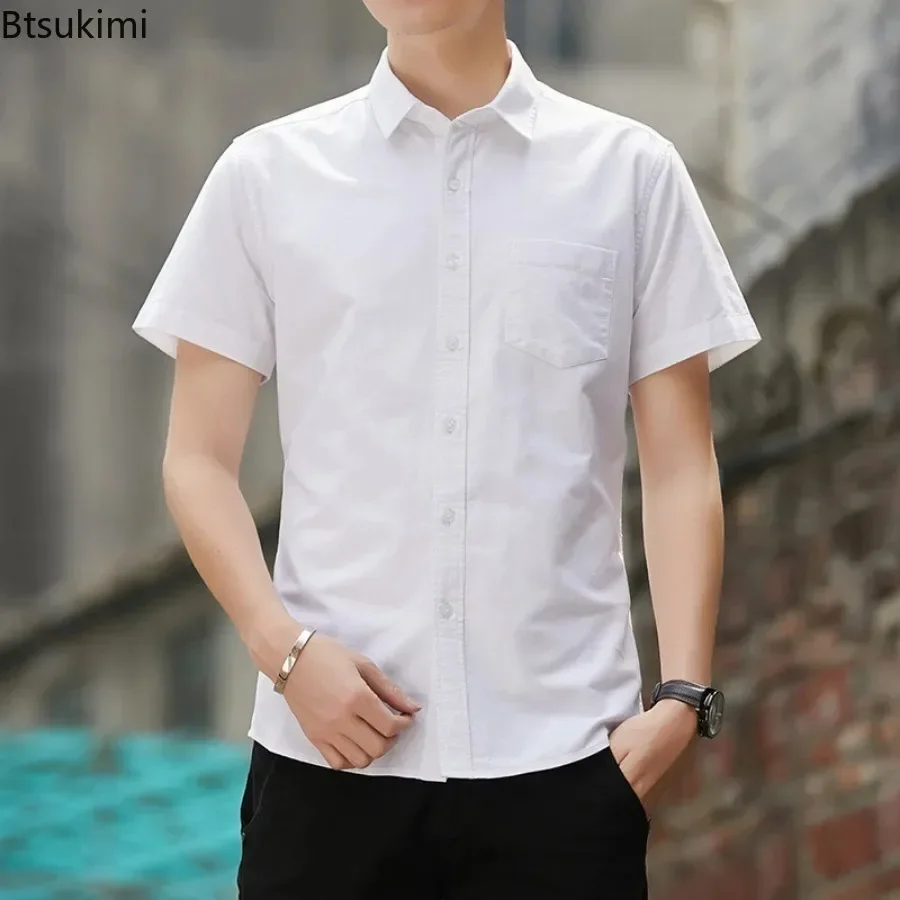 2026 남성 캐주얼 100% 면 셔츠 솔리드 한국 슬 - Oxford Cotton Casual Shirt Business 리뷰 및 가격